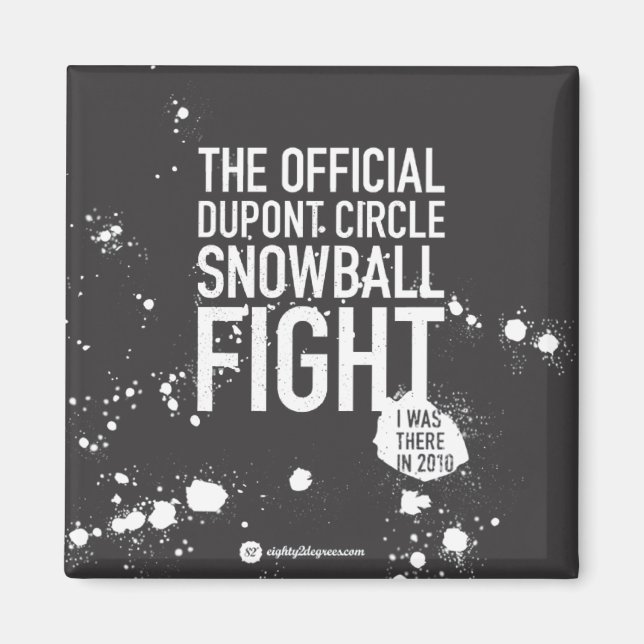 Imã Imagem de Neve Preta (Frente)