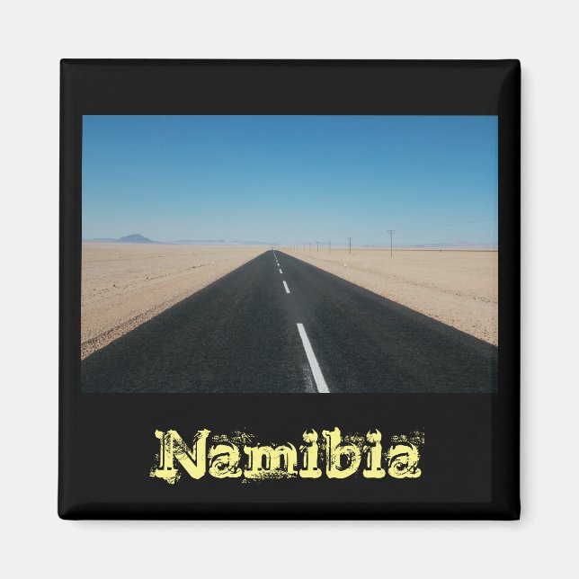 Imã Imagem de Paisagem do Parque Rodoviário da Namíbia (Frente)