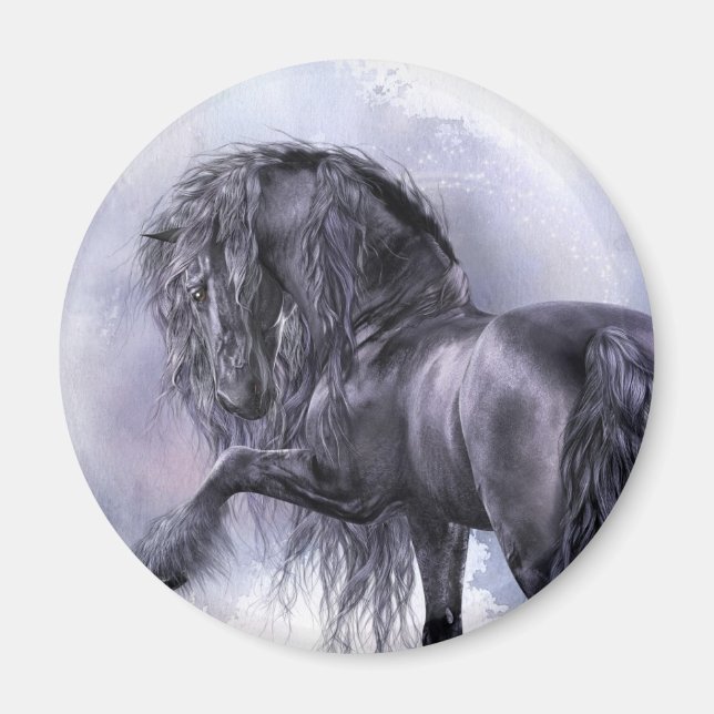 Imã Imagem de Pérolas Pretas (Frente)