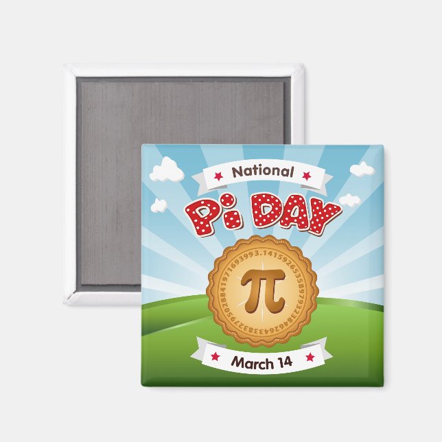 Imã Imagem de Pi Day (Front/Back)