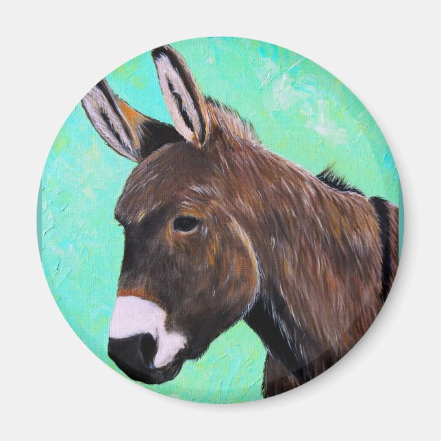 Imã Imagem de Pintura de Donkey (Frente)