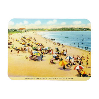 Ímã Imagem de Praia do Connecticut de Restauração Vint
