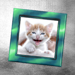 Imã Imagem de Quadro de Fotos Verde do Mar