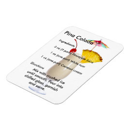 Ímã Imagem de Receita de Pina Colada