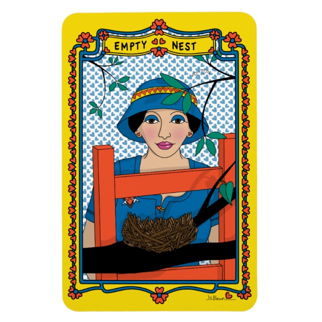 Ímã Imagem de Refrigerador Nest_B_4x6 vazia (Vertical)