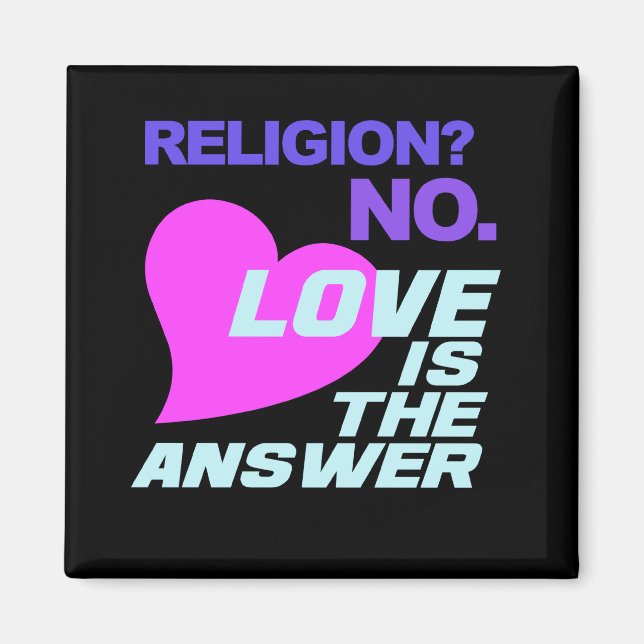 Imã Imagem de Religião e Amor (Frente)