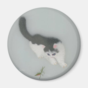 Imã Imagem de seda chinesa do gato