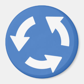 Imã Imagem de Sinalização da Rotatória de Tráfego