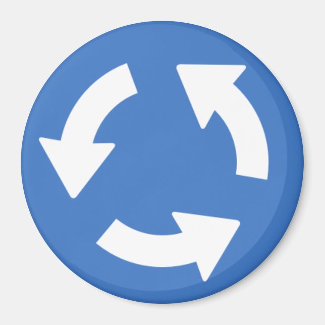 Imã Imagem de Sinalização da Rotatória de Tráfego (Frente)