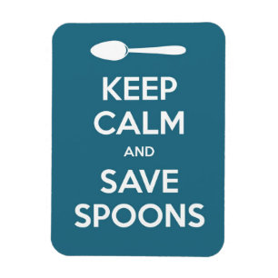 Ímã Imagem de Spoonie-Keep Calm and Save Spoons