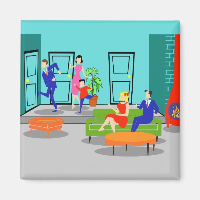 Imã Imagem de Televisão Clássica Retroativa (Frente)