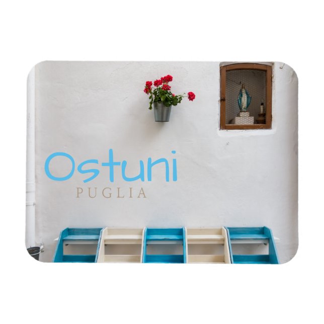 Ímã Imagem de texto do altar da Virgem Maria (Horizontal)