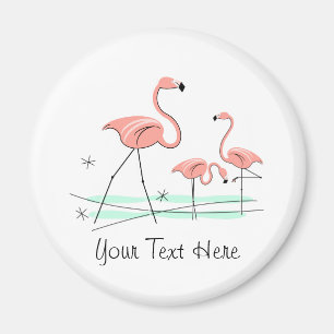 Imã Imagem de texto Flamingo Trio 2