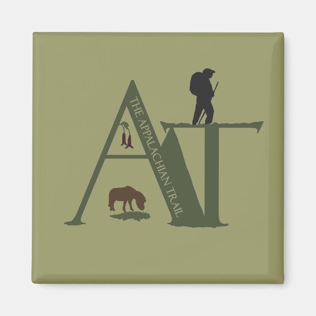 Imã Imagem de Trilha Applalachian (Frente)