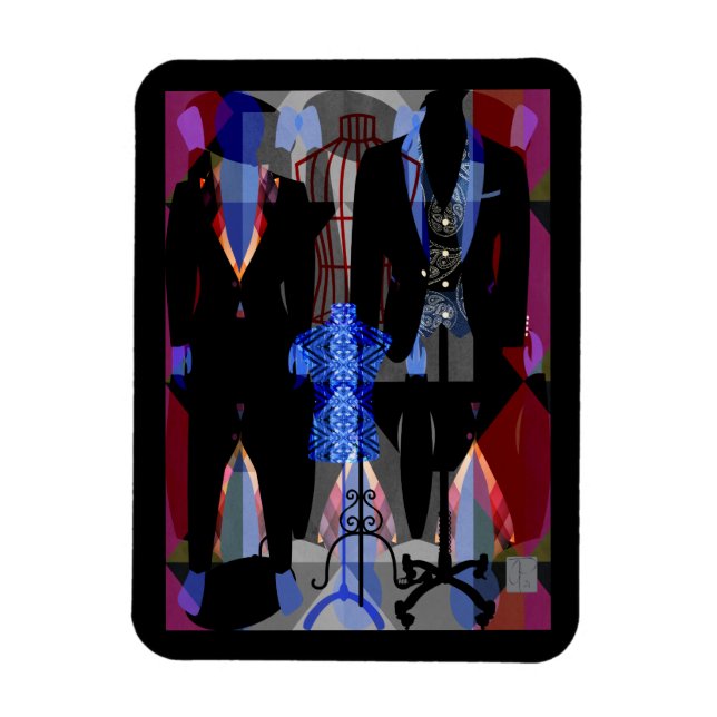 Ímã Imagem de Tuxedos Pretos (Vertical)