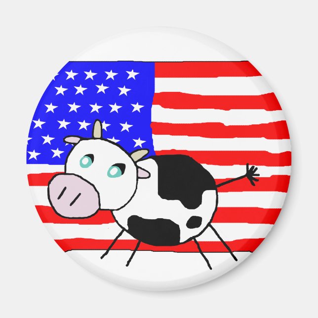 Imã Imagem de Vaca dos EUA (Frente)