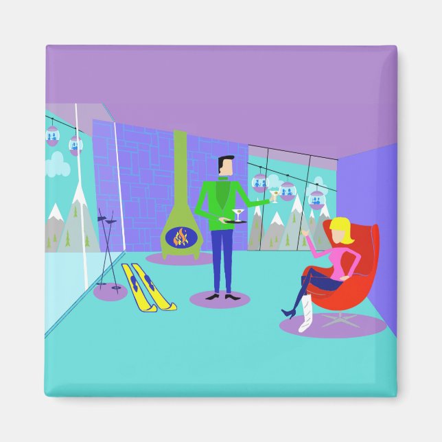 Imã Imagem de Vacinação de Esqui Retroativa (Frente)