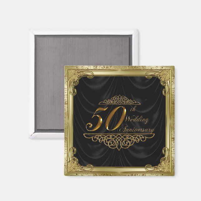 Imã Imagem do 50º Aniversário de Casamento (Front/Back)