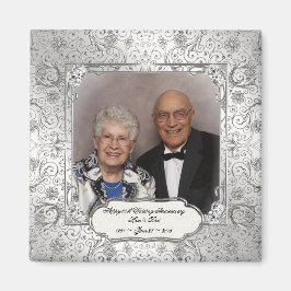 Imã Imagem do 60º Aniversário do Casamento Elegante