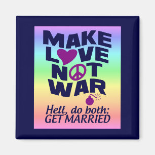 Imã Imagem do Amor Não Guerra