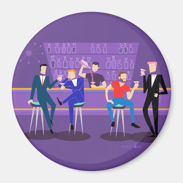 Imã Imagem do Bar retroGay (Frente)