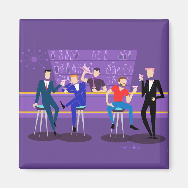 Imã Imagem do Bar retroGay (Frente)