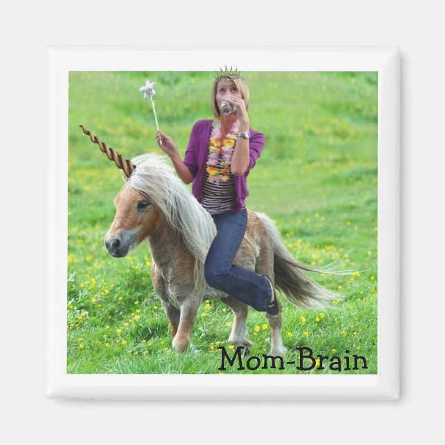 Imã Imagem do Bebendo Unicorn (Frente)