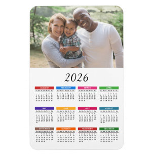 Ímã Imagem do Calendário de Fotografias Personalizada 