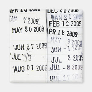 Imã Imagem do Carimbo Data da Biblioteca