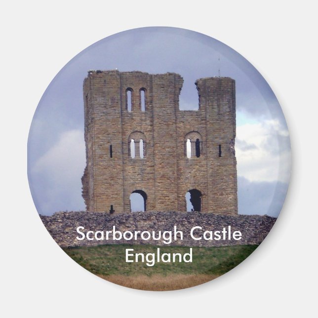 Imã Imagem do Castelo de Scarborough England (Frente)