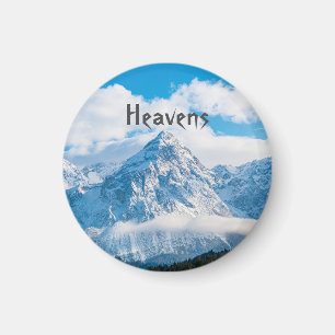 Imã Imagem do Céu Azul Personalizada com nome de texto