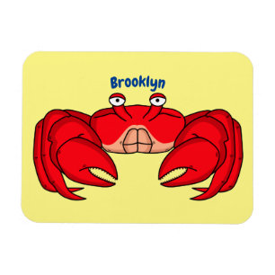 Ímã Imagem do desenho animado de caranguejo vermelho-b