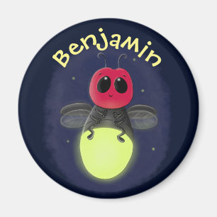 Imã Imagem do desenho animado do inseto de iluminaçã
