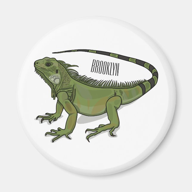 Imã Imagem do desenho de Iguana (Frente)