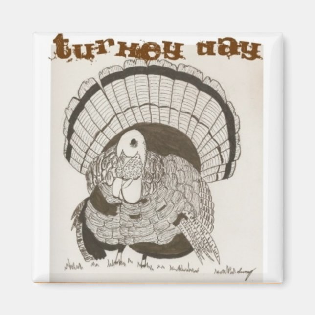 Imã Imagem do Dia da Turquia (Frente)