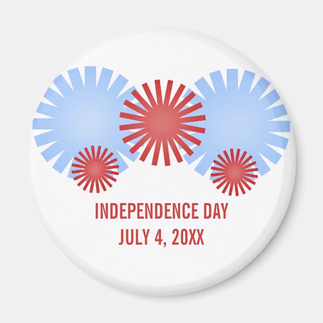 Imã Imagem do Fireworks Retro (Frente)