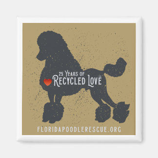 Imã Imagem do Flórida Poodle Rescue 25 anos