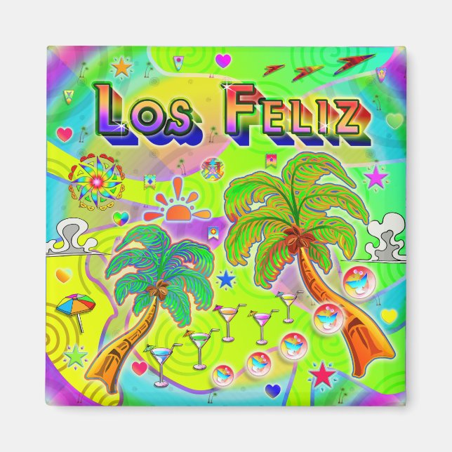 Imã Imagem do Foco da Mente Los Feliz (Frente)