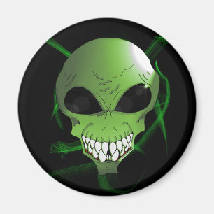 Imã Imagem do frigorífico alienígena verde