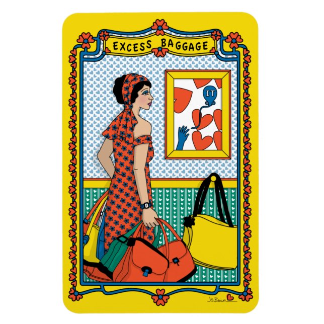 Ímã Imagem do frigorífico Excesso Baggauge_B_4x6 (Vertical)