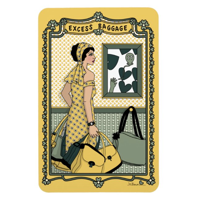 Ímã Imagem do frigorífico Excesso_C_4x6 (Vertical)