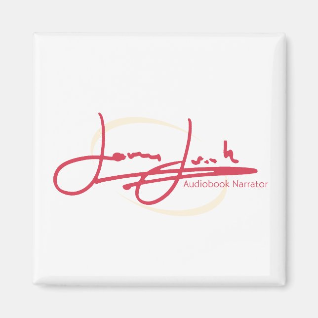 Imã Imagem do James Joseph Square, Vermelho/Dourado (Frente)