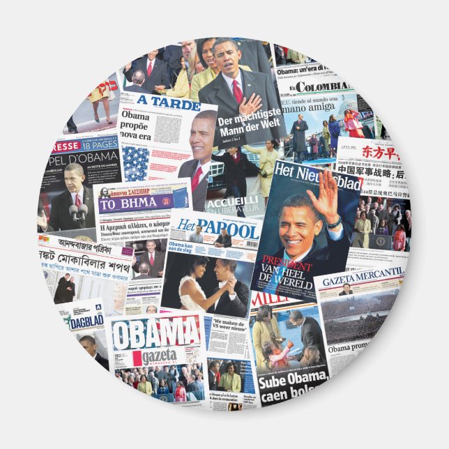 Imã Imagem do Jornal de Inauguração Internacional de O (Frente)