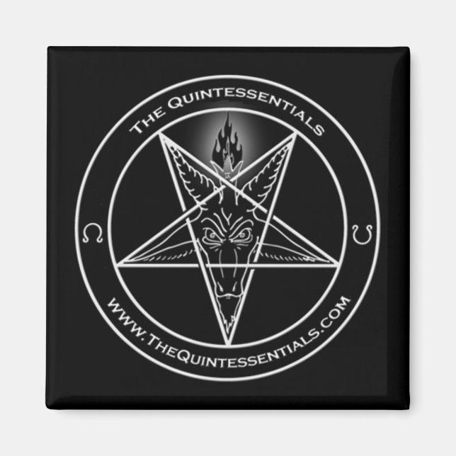 Imã Imagem do logotipo "Baphomet" (Frente)