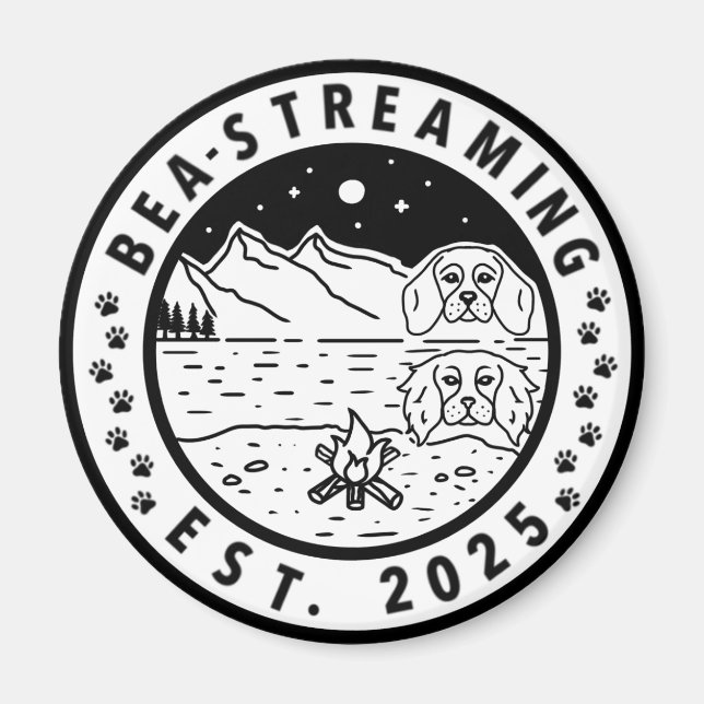 Imã Imagem do logotipo Bea-Streaming (Frente)