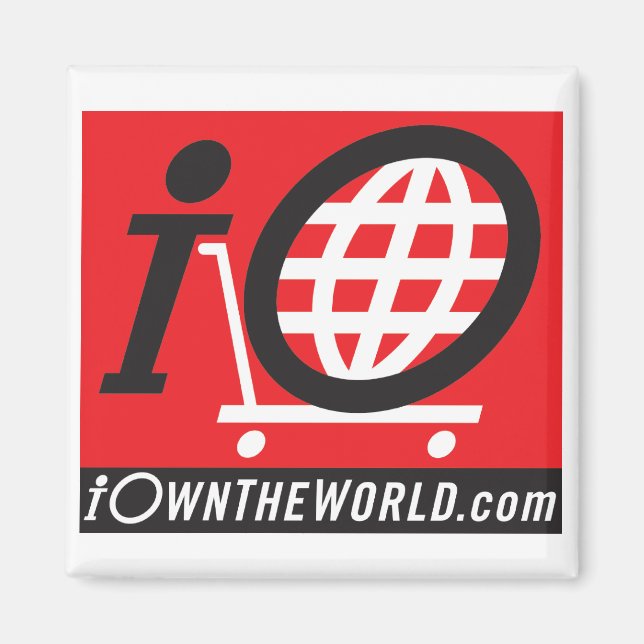 Imã Imagem do logotipo preto (Frente)