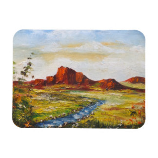 Ímã Imagem do Magnet Ann Hayes pintando Red Rock Canya
