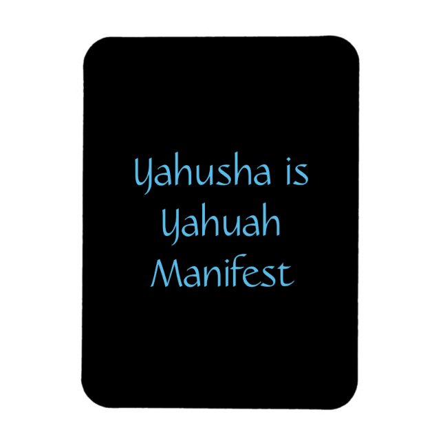 Ímã Imagem do Manifesto Yahuah "Yahusha é Yahuah" (Vertical)