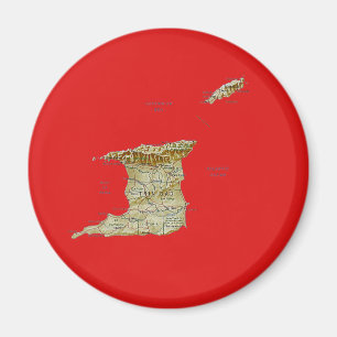 Imã Imagem do Mapa de Trinidad e Tobago