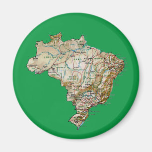 Imã Imagem do Mapa do Brasil